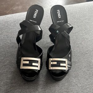 FENDI ankle wrap pumps
